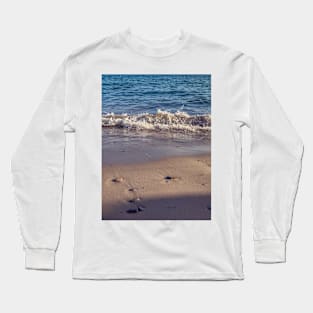 Summer Travel Beach Sea Waves Sand Long Sleeve T-Shirt